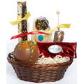 Happy Birthday Gourmet Caramel Apple Gift Basket